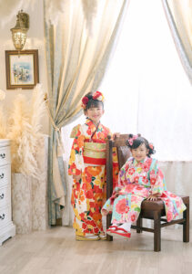 七五三　キャンペーン　記念写真　３才　５才　７才　着物　羽織　袴　被布　レンタル衣装　着物レンタル　鎧かぶと　甲冑　おしゃれ　かっこいい　かわいい　753